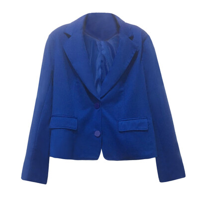 

Toponeto Ladies Suit Collar Solid Slim Fit Long Sleeve Single-BreastedSmall Suit Jacket