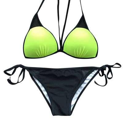 

Roseonmyhand Womens Solid Bikini Beachwear Swimsuit Push-up Swimwear Beach Suit