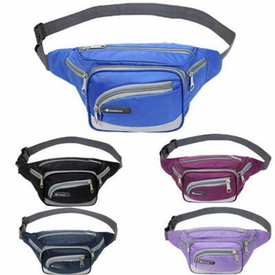 

Unisex Sport Runner Zipper Fanny Pack Belly Waist Bag Fitness Running Belt Pouch