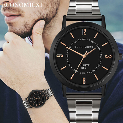 

Gobestart Stainless Steel Sport Quartz Hour Wrist Analog Watch Fashion Mens Watches