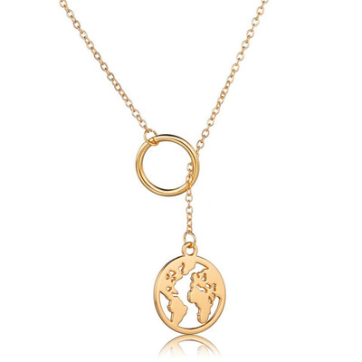 

Women New Trendy Long Strip Pendant Necklace Though Hallow 8 Necklace Handmade Jewelry Female Wedding Jewelry Necklace Jewelry