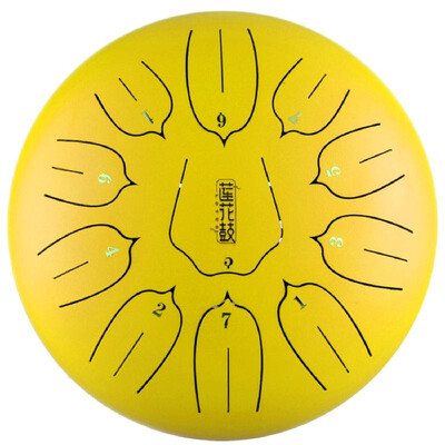 

10 inch Steel Tongue Drum Mini Hand Pan Drums with Drumsticks Percussion Musical Instruments Purify Your Mind&Soul