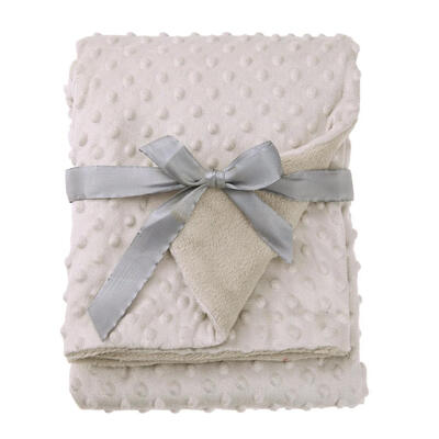 

Newborn Baby Blanket Warm Fleece Stroller Cover Quilt Swaddling Bedding