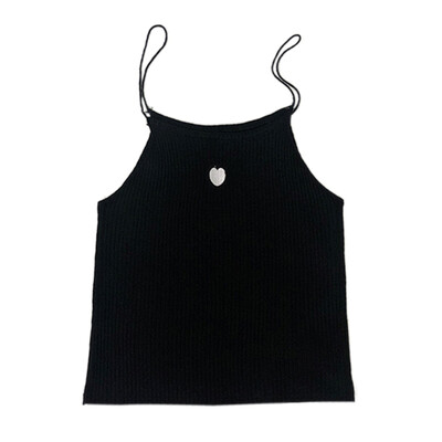 

Women Summer Fashion Concise Casual Sexy All-match Solid Color Slim Fit Camisole Top