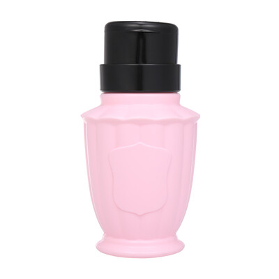 

1pc 180ml Nail Polish Remover Pump Alcohol Liquid Dispensers Empty Plastic Bottle Make Up Cosmetic Refillable Container Nail Tools