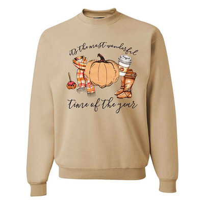 

Sweatshirt Halloween Cartoon Pumpkin Cute Print Long Sleeve Round Neck Pullover Loose Sweatshirt Casual Tops
