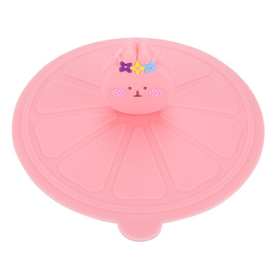 

Excellent Cartoon Patterns Silicone Leakproof Coffee Mug Suction Lid Sealed Cup Cover