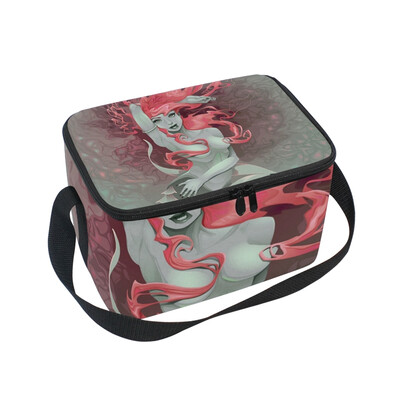 

ALAZA Lunch Box Insulated Perrty Girl Mermaid Lunch Bag Large Cooler Tote Bagfor Men Women