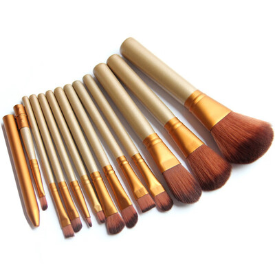 

12PCS Pro Makeup Brushes Set Powder Eyeshadow Eyeliner Lip Foundation Brush Tool