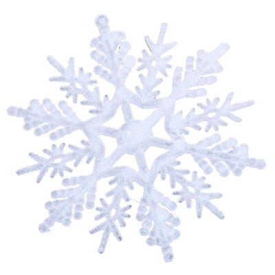 

Glitter Snowflake Xmas Tree Hanging Decor Christmas Ornaments Snow Flake
