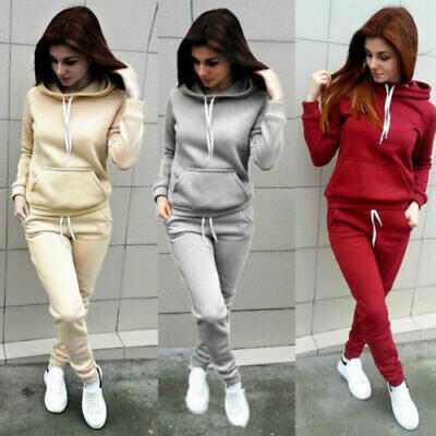 

Women Hoodies Sports Tops Pants Tracksuit Sweatshirt Sweat Suit Jogging Set