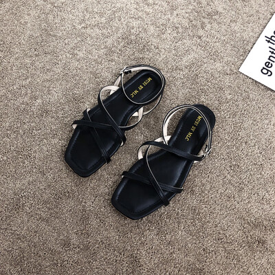 

Sandals Fairy Wind Summer Crossing Roman Shoes with Soft Shoes Student Flat-soled Evening Shoes