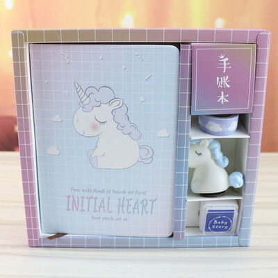 

Notebook Set Unicorn Cartoon Cute Notebook Sweet Gift