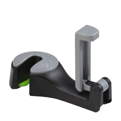 

Car hidden creative new seat back hook car with multi-function rear car phone bracket hook Gray cover - black