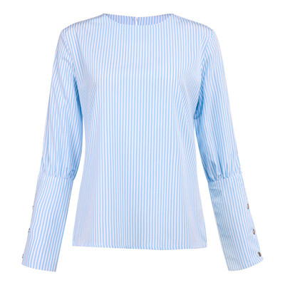 

Fashion Womens Tops Round Collar Shirt Pullover Long Sleeve Casual Blouse SXL