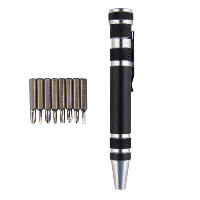 

〖Follure〗Precision Screwdriver Pen Style Mini Torx Slotted Screw Driver Multi-Tool 8 in 1
