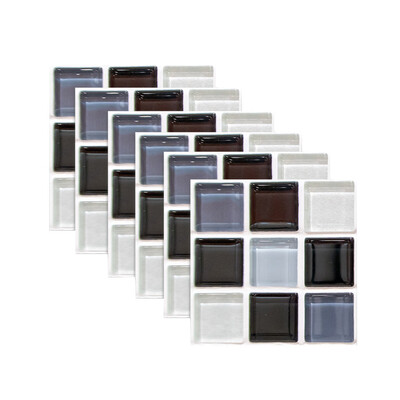 

Siaonvr 6pcs Tile Mosaics Tile Stickers Kitchen Bathroom Personality Anti-Tile Stickers