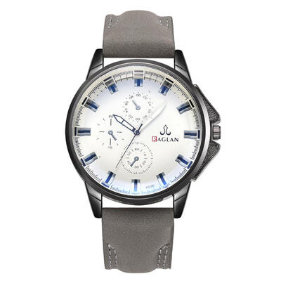 

Fashion PU Leather Men Watch Luxury Casual Mens Quartz Watches Male Clock