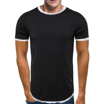 

Mens Slim Fit Crew Neck Short Sleeve Muscle Tee Shirts Casual T-shirt Top Blouse