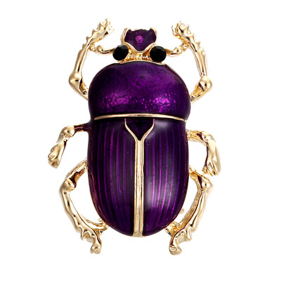 

Vintage Jewelry Beetle Brooches for Women Kids Enamel Green Fleur De Lis Animal Insects Brooch For Jewelry Free Shipping