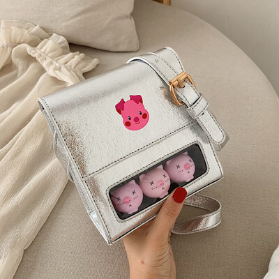 

On the new bag female 2019 new Korean fashion cute girl shoulder bag summer fresh messenger bag