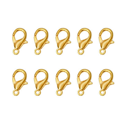 

200pcs Lobster Clasps Clips Metal Key Chain Hook DIY Bag Keyring Jewelry