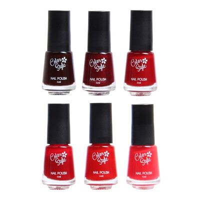 

6pcs Nail Polish Set Long-Lasting Waterproof Colorful Nail Polish Kit Nail Art Product Womens Makeup Natural