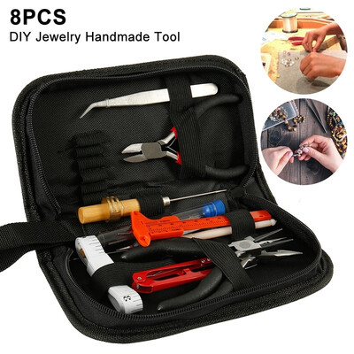 

8Pcsset Jewelry Tools Beading Tool Kit for Jewelry Making DIY Tools Package Beader