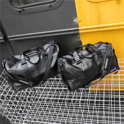 

New Years Home Short-distance Travel Bag Fitness Bag Women Yoga Training Bag Male PU Waterproof Portable Travel Bag