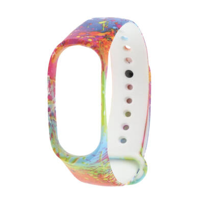 

Silicone Multicolor Printed Watch Band Bracelet Strap for Xiaomi Mi Band 3
