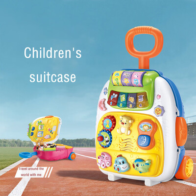 

Childrens Simulation Trolley Luggage Music Multi-function Luggage Toy