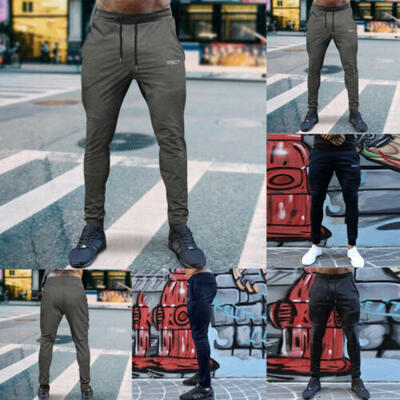 

Mens Sport Gym Slim Fit Pants Tracksuit Bottoms Joggers Long Trousers Sweatpants