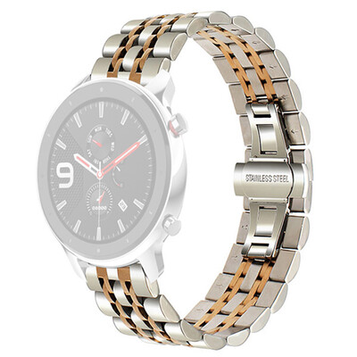 

〖Follure〗Stainless Steel Watch Band Accessory Band Bracelet Strap for AMAZFIT GTR 47MM
