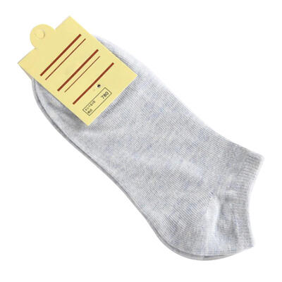 

Casual Women Solid Color Elastic Cotton Breathable Low Cut Ankle Boat Socks