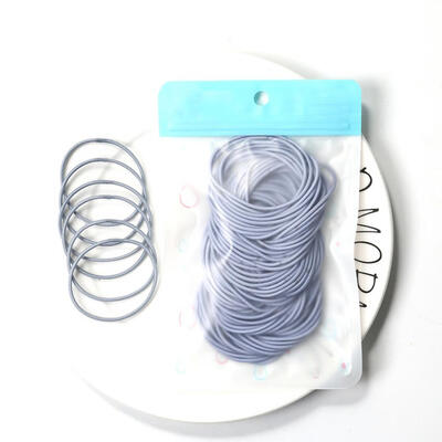 

100Pcs Fashion Women Girl Solid Color Hair Ring Rope Elastic Ponytail Holder