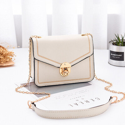 

Fashion womens bag 2019 summer tide simple shoulder bag casual handbag retro diagonal small square bag
