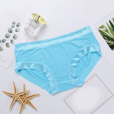 

Womens Silky Comfy Low Waist Briefs Breathable Solid Color Seamless Underwear