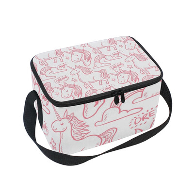 

ALAZA Lunch Box Insulated Dream Unicorn Lunch Bag Large Cooler Tote Bagfor Men Women