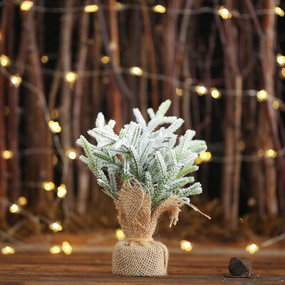 

Siaonvr Artificial Tabletop Mini Christmas Tree Decorations Festival Miniature Tree