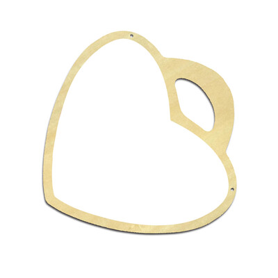 

Cartoon Hearrt Shape Wooden Mirror Children Room DIY Home Acrylic Decorative Hanging Mirror