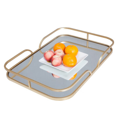 

YUEHONG Rectangular tray 2 iron trays simple&simple 15395