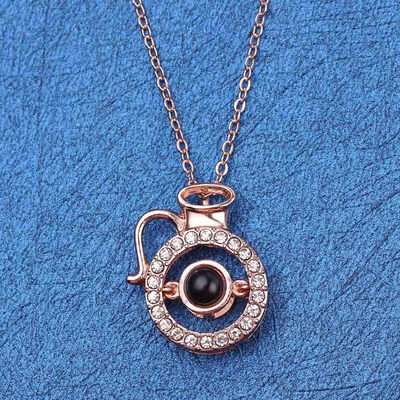 

925 Sterling Silver 12 Constellations Projection Necklaces Charm Chain Collar Birthdays Christmas Jewelry