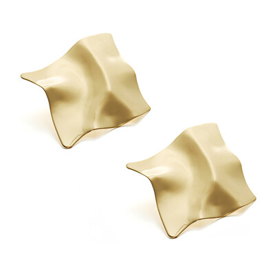 

2019 Vintage Earrings Large For Women Statement Earrings Geometric Golden Color Metal Pendant Earrings Trend Fashion Jewelry