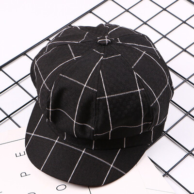 

2019 personality lattice octagonal hat lady spring&autumn sunshade hat leisure trip sunscreen beret painter hat tide