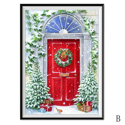 

〖Follure〗Christmas Diamond Rhinestone Pasted Embroidery Painting Cross Stitch Home Decor