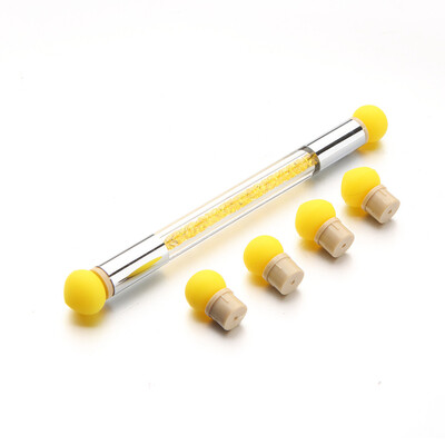 

〖Follure〗Glitter Powder Picking Dotting Gradient Pen Brush 6 Silica Gel Nail Art Tools