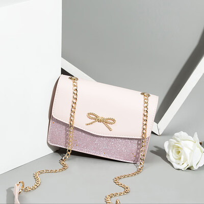

Shangxin Advanced Sense Girl 2019 Chaozhou Baitao French Crowdsourcing Texture&Oceanic Chain Slant Bag