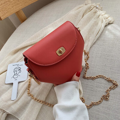 

French small texture small bag female new Korean version of the chain shoulder Messenger bag casual bag tide