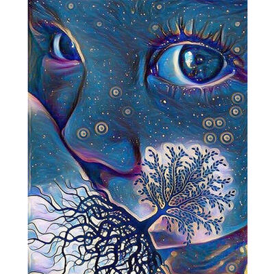 

5D DIY Full Drill Diamond Painting Novelty Face Cross Stitch Embroidery Kit