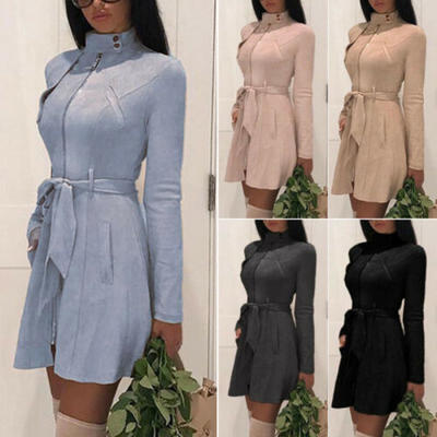

USA Women Winter Warm Trench Coat Long Wool Jacket Parka Cardigans Outwear